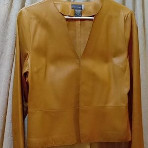 Banana Republic Leather Blazer